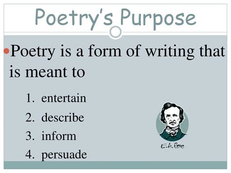 what is the purpose of poetry